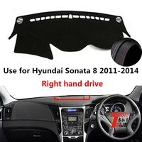 taijs factory leather car dashboard cover anti uv casual for hyundai sonata 8 2011 2012 2013 2014 right hand drive