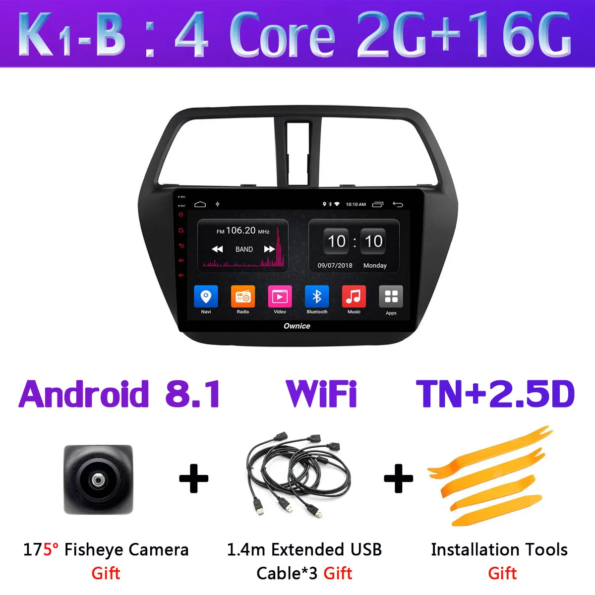 K1-B " 360 ° панорамный Android 9,0 автомобильный DVD мультимедийное радио gps для Suzuki SX4 S-Cross 2013 S Cross автомобильное радио DSP - Цвет: K1-B
