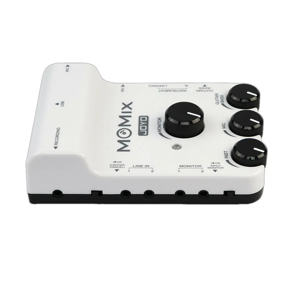Карманный аудио микшер JOYO MOMIX с питанием от USB для записи телефона и прямой