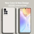 Чехол для Redmi нот 11 Note11 Pro, квадратный жидкий силиконовый обложка для телефона сяоми редми нот 11, Note11, нот 10, Note10 Pro Max, 10 s, 10 S, редми нот 10 про