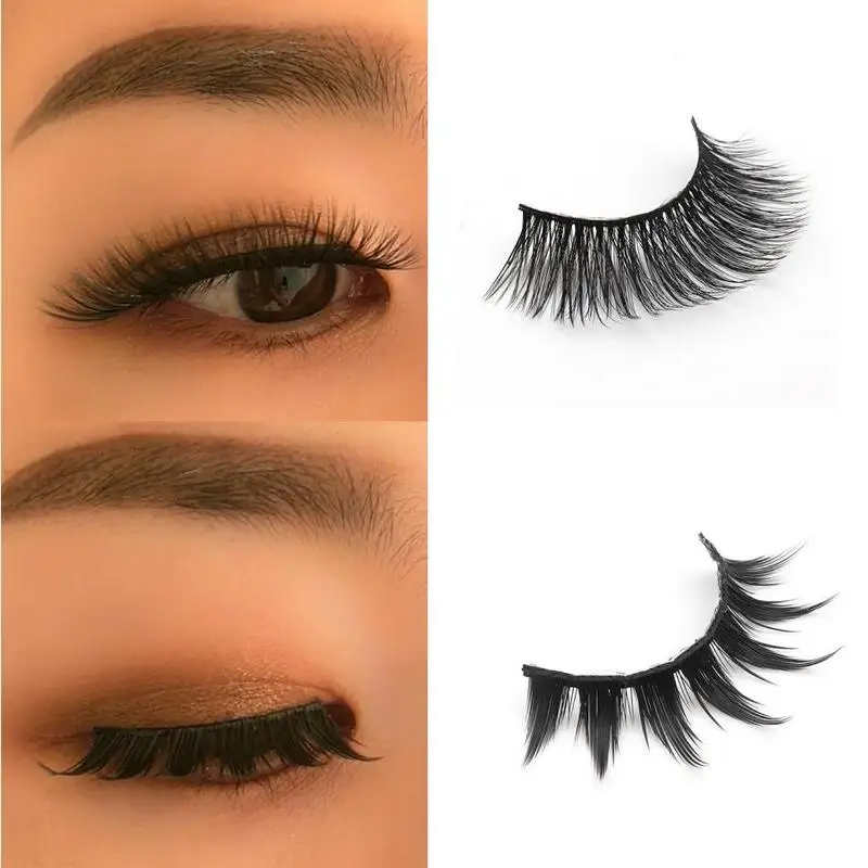 Ресницы из искусственной норки ручной работы 50 парт/лот|strip mink eyelashes|mink lasheswholesale