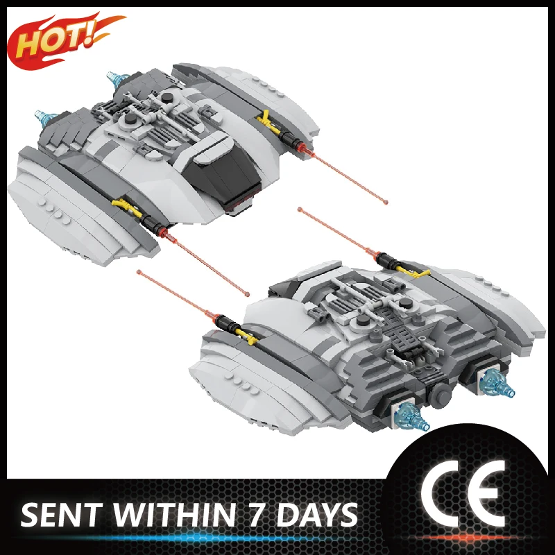 

Star Space Plan Series MOC-55621 Cylon-RaiderED 1978 Spaceship Military Building Blocks Bricks Children's Assemble Toys Gifts