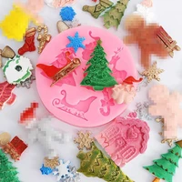 5 styles good christmas trees shaped dessert mould portable cake mold reusable for kitchen