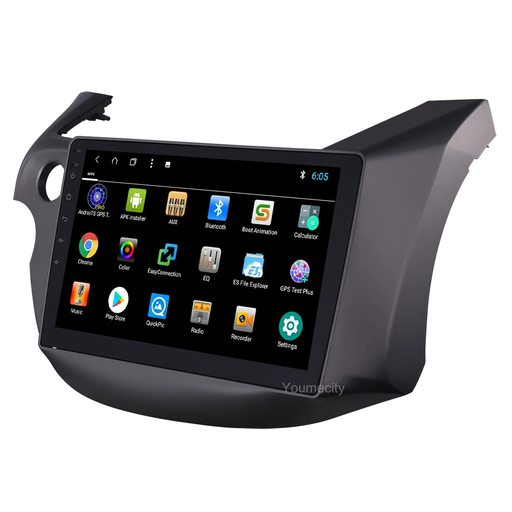 Автомобильный dvd-плеер Android 9,0 для HONDA FIT JAZZ 2007 2008 2009 2010 2012 2013 Gps Радио Видео плеер ips 1024*600 экран RDS wifi