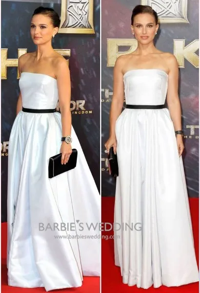 

red carpet robe de soiree fashion vestido de festa long satin longo evening party gown Celebrity mother of the bride Dresses