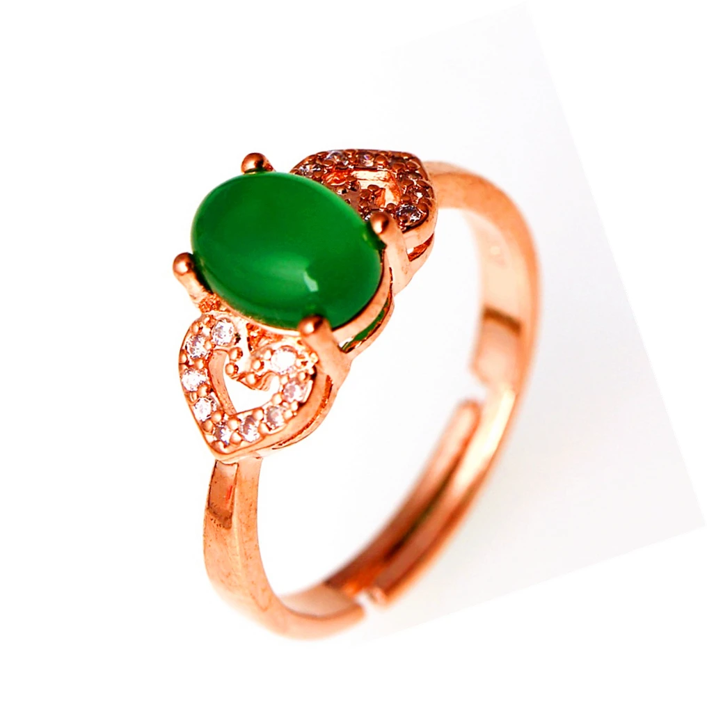 Новое Женское кольцо из розового золота темпераментное женское с