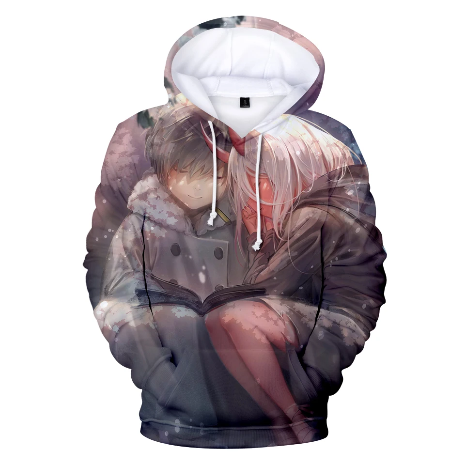Топы для косплея толстовки с капюшоном Darling in de franxx зимняя Толстовка Mannen/Vrouwen