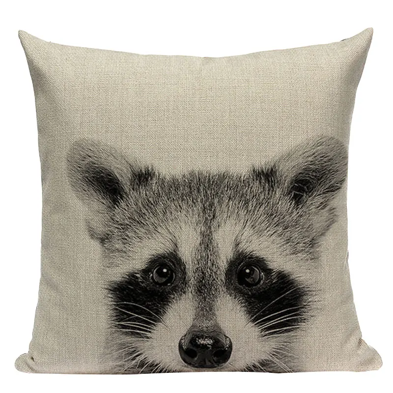 Декоративная наволочка Пumelo Tree  лен/хлопок с принтом 45x45 см