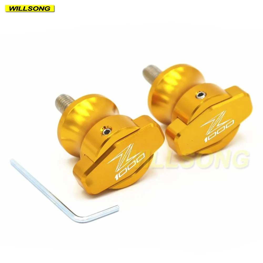 

Swingarm Spools Crash Slider Chain Adjuster Stand Screw For KAWASAKI Z1000 2003-2009 Year Motorcycle Accessories 10mm