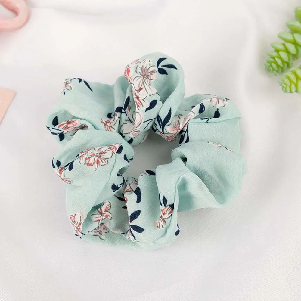 Корейский модный стиль кольцо для волос цветочная ткань хвост кольца головной
