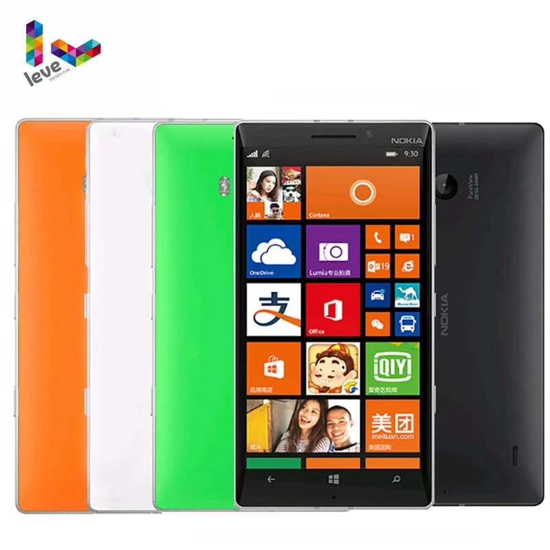 Разблокированный Мобильный телефон Nokia Lumia 930 4G LTE 5 дюймов камера 20 МП NFC 4 ядра 32 Гб