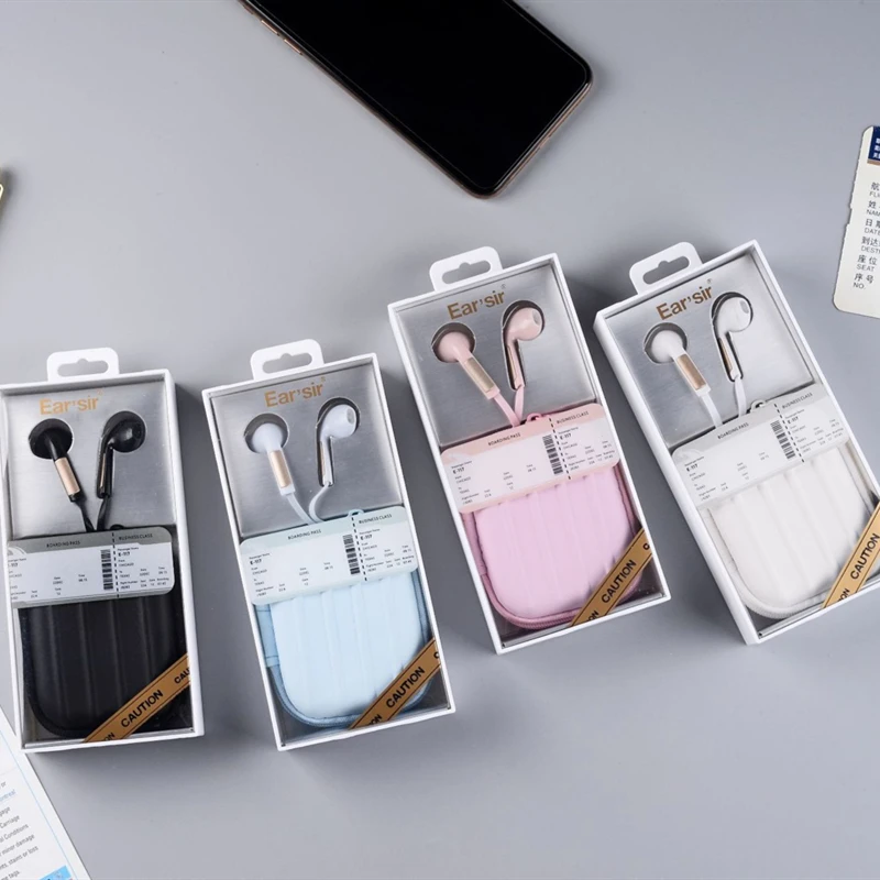 Симпатичные наушники в чемодане стерео для девочек 3 5 мм музыкальная гарнитура