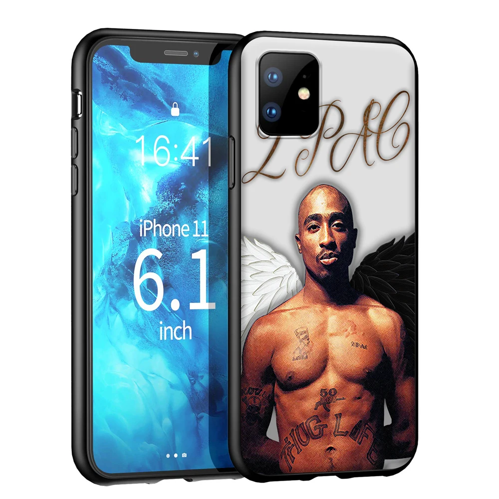 Мягкий силиконовый чехол YIMAOC 2Pac Tupac Shakur для iPhone 12 Mini 11 Pro XS Max XR X 8 7 6 6S Plus 5 5S