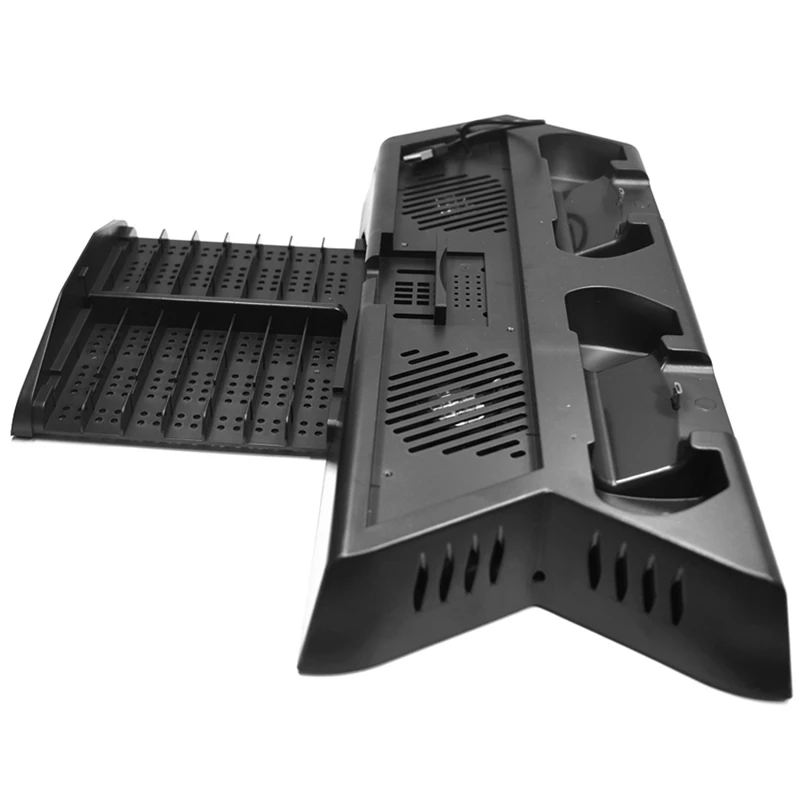 For Ps4 Pro Slim Vertical Stand Cooling Fan Cooler with Dual Controller Charging Station & 3 Extra Hub Port for Playstation 4 Ps |