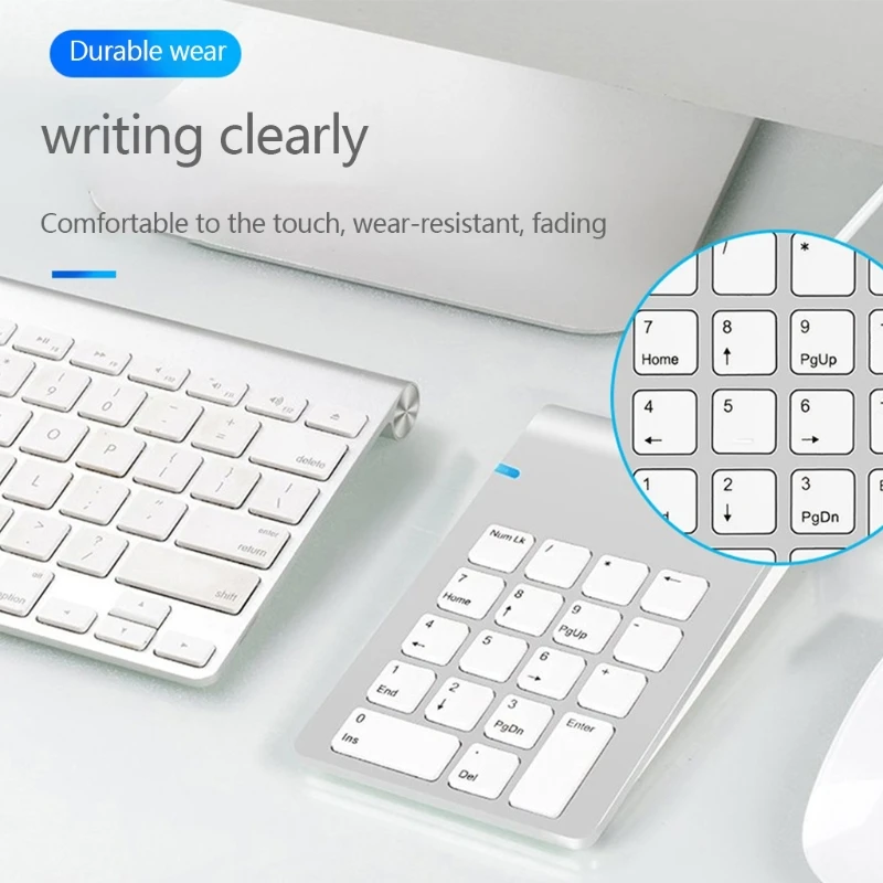 

USB Numeric Keypad Portable Digital Mini Wired Number Pad Wear Resistant for Laptop Desktop