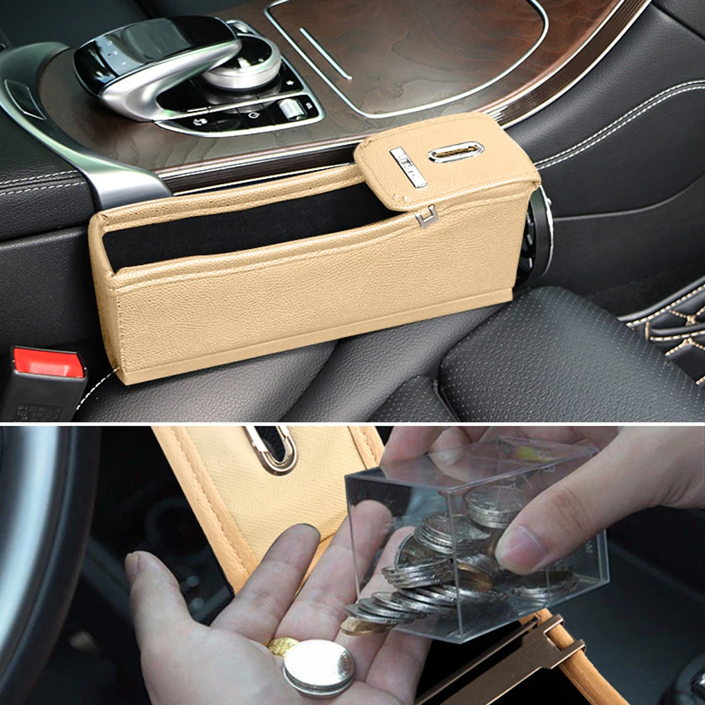 Triclicks Car Organizer Seat Gap Versatile Storage Box With Cup Holder Universal Keys Wallet Phone Coins Card | Автомобили и