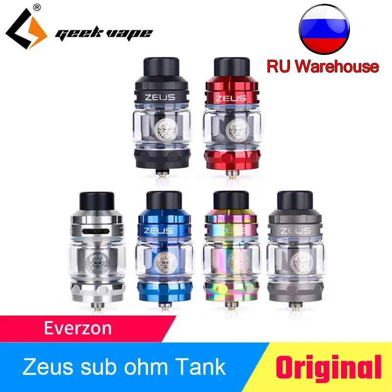 Электронная сигарета новинка Geekvpae Zeus Sub Ом бак с 810 распылитель для наконечника