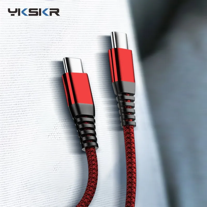 Кабель USB 3 1 Type C 0 м для iPad Pro Xiaomi Mix Huawei Mate 20 Oneplus 6t 6 PD 60 Вт быстрая зарядка