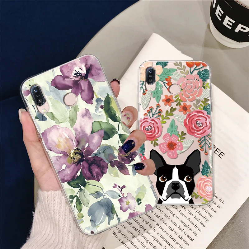 Цветок кошка собака щенок чехол для телефона Asus ZenFone Max Pro Plus M1 ZB601KL 3 4 силиконовый 5