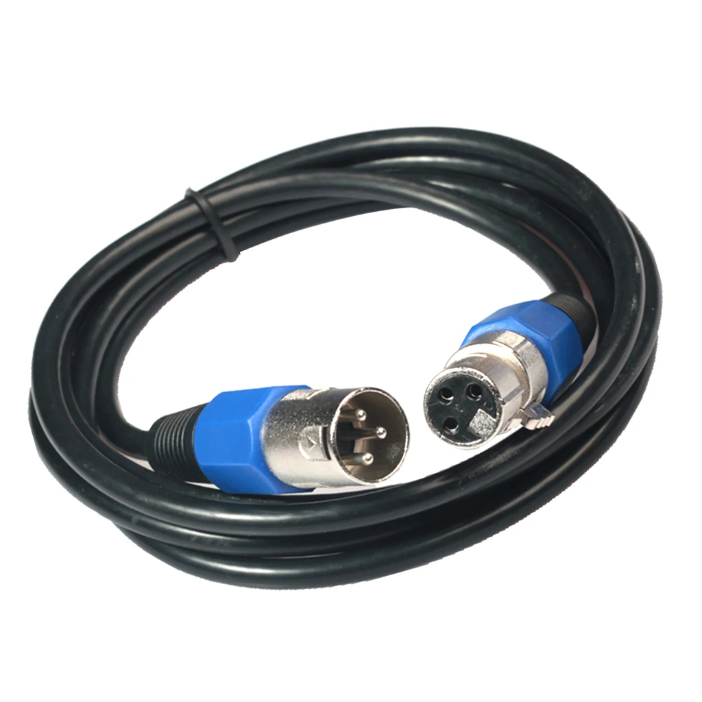 

3 Pin XLR Plug to Microphone Audio Extension Cable, 6ft