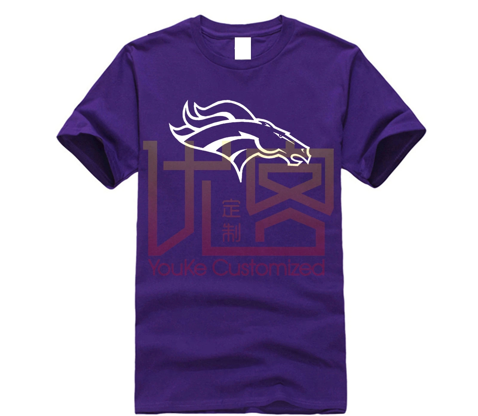 Broncos-Черная футболка Fan Denver Football Bronco с логотипом AFC все размеры S-2XL Harajuku топы