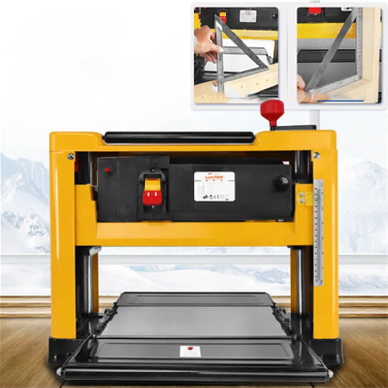 

220V Woodworking Planer Household 13 Inch Thicknesser Press Machine High Power Multifunction Small Desktop 2000W High Power