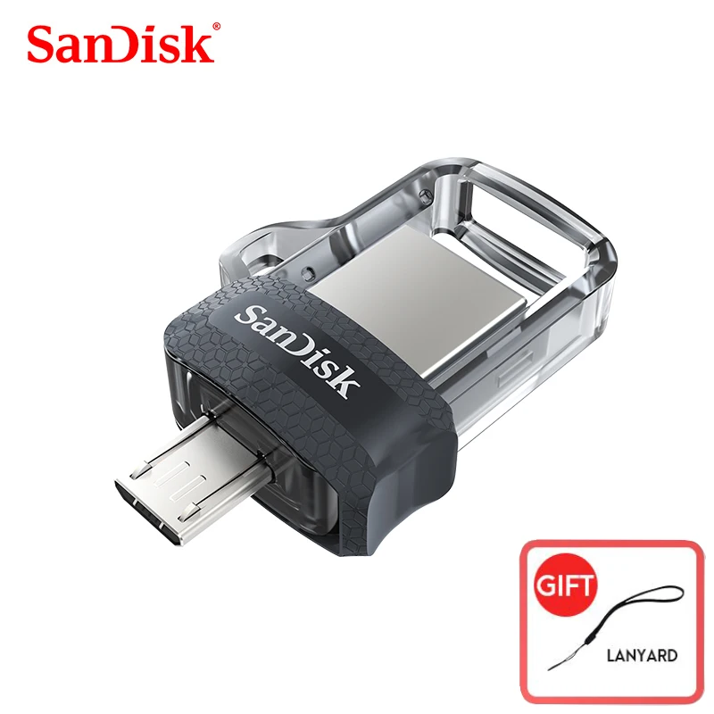 Sandisk оригинальный SDDD3 фирмы на экстремально высоком скоростью 150 м/с Dual OTG USB флеш