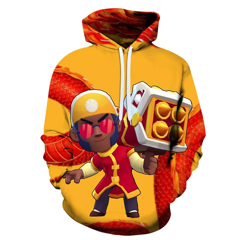 

New 2021 male/female spring and autumn pullover cartoon doll hoodie casual comfortable sports top