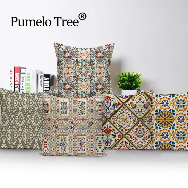 Ван Гог Марокканская наволочка для подушки геометрические декоративные льняные