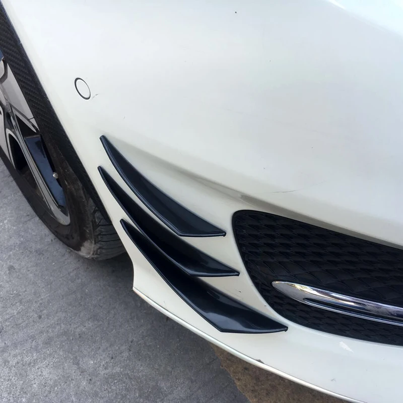 Автомобильный бампер для губ разветвитель спойлер Canard Mercedes Benz GT GLS S65 W204 Tundra W124 AMG