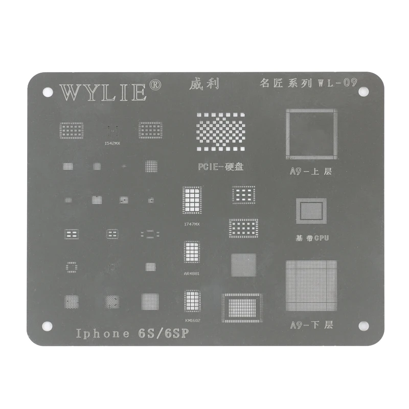 Полный набор трафаретов BGA для IPhone 5 5s 5c 6 + 6S 6s 7 8 8Plus X XS/XS Ma PCIE NAND|4s 4s|5 pcs/lotchipset bga |