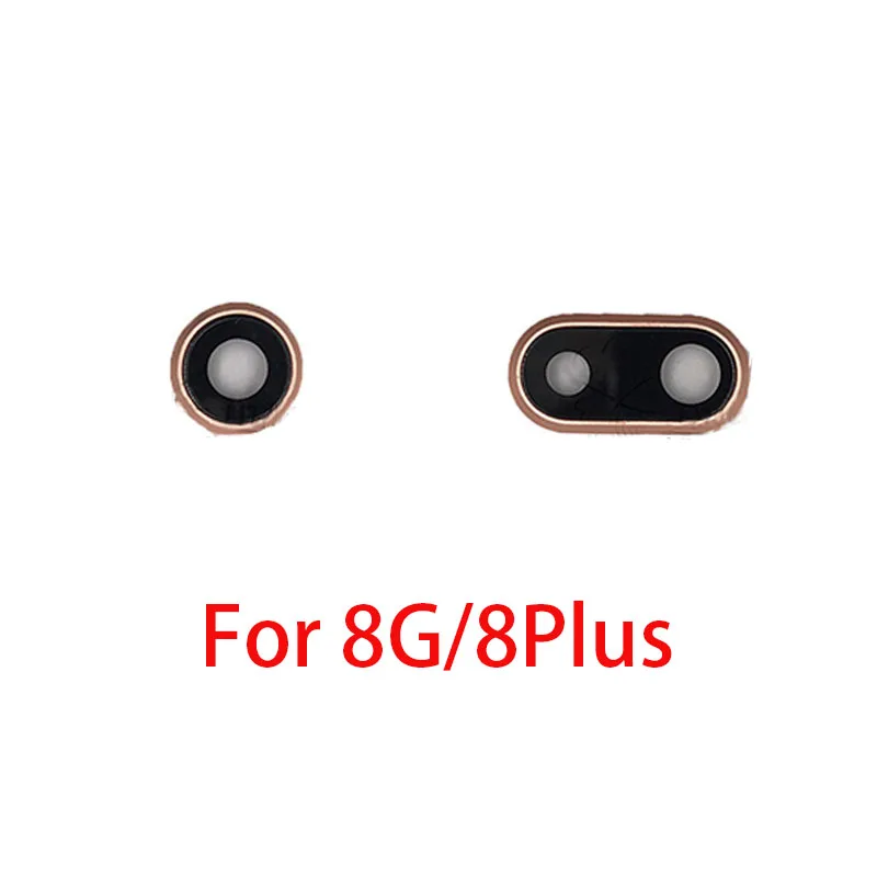 Стеклянный объектив задней камеры для iPhone 8 Plus X 10 комплектов крышка кольцевая
