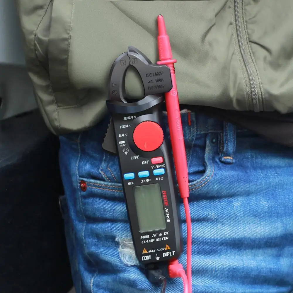 

BESIDE Clamp Meter AC / DC Current And Voltage Frequency Resistance Check Digital Professional Multimeter