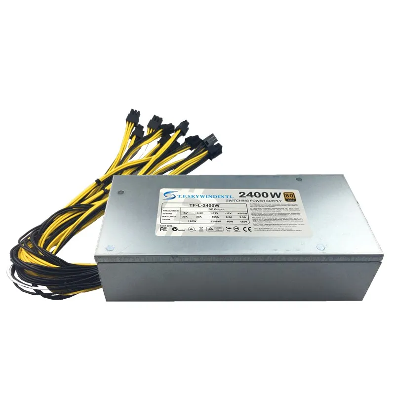 Блок питания 2400 Вт для PSU ETH antminer BTC LTC DASH miner S9/S7/L3 +/D3/T9/A8/E9/A4 + PK APW3 t9 Ethereum | Компьютеры