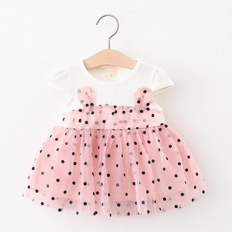 

Keelorn Baby Girls Princess Dress 2021 New Summer Infant Clothes Toddler Girl Polka Dot Mesh Princess Vestidos Newborn Costumes