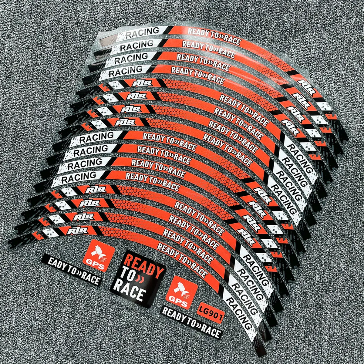 Наклейки на колеса мотоцикла 16 шт. светоотражающие полоски обод автомобиля