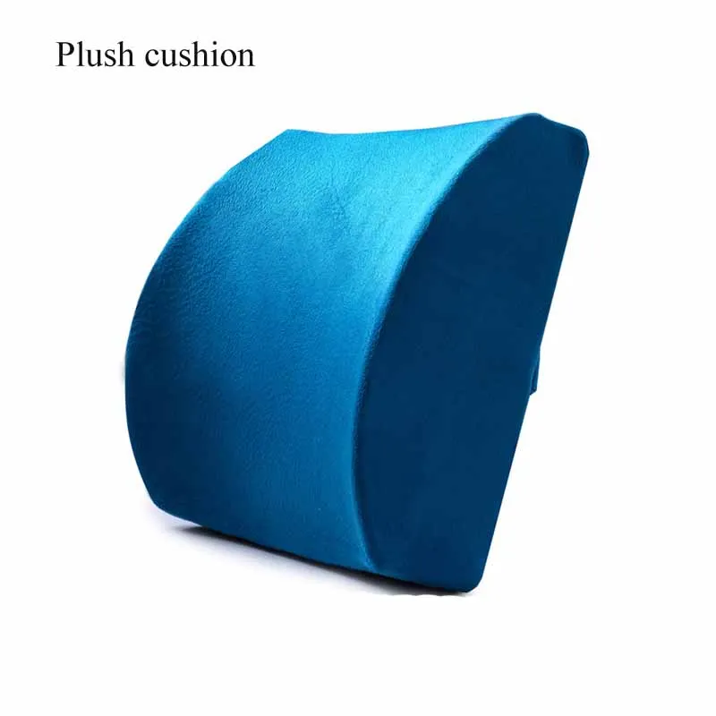 plush blue Подушка для автомобильного сиденья ортопедическая Ортопедическая подушка с эффектом памяти массажное кресло подушка для спины офисная Массажная подушка - Цвет: plush blue