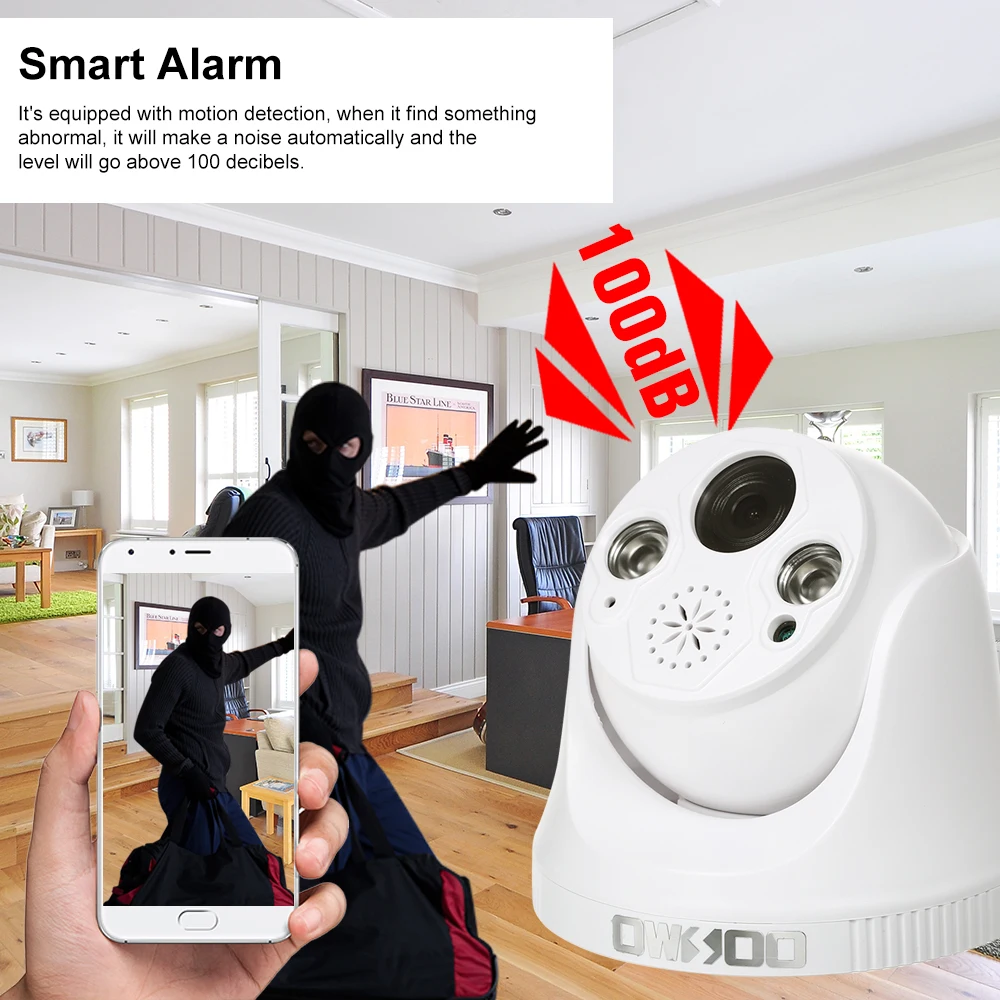 1080P Камера Беспроводной Wi-Fi IP на открытом воздухе монитор 2-полосная аудио Ночное