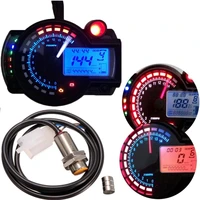 motorcycle general lcd gauge two color adjustable speed electronic digital mileage indicator speedometer