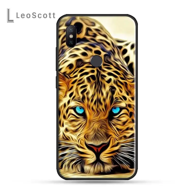 

Animal Lion Tiger Funda Phone Case For xiaomi Redmi 5 5A plus 7A 8 note 2 3 4 5 5A 6 7 GO K20 A2