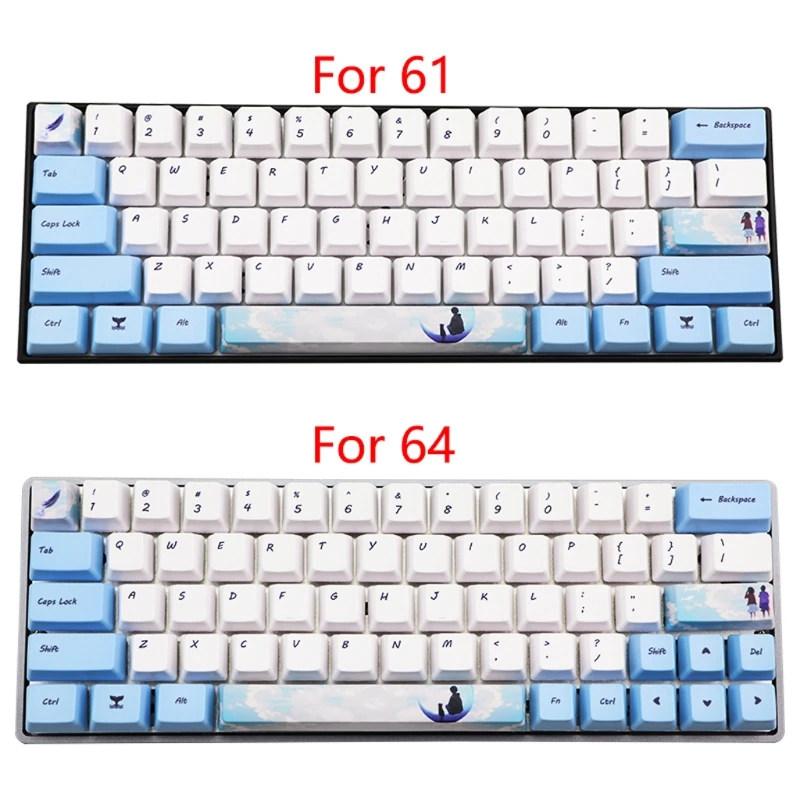 73 ключ краситель сублимационная клавиатура Keycap PBT OEM профиль для GH60 GK61 GK64