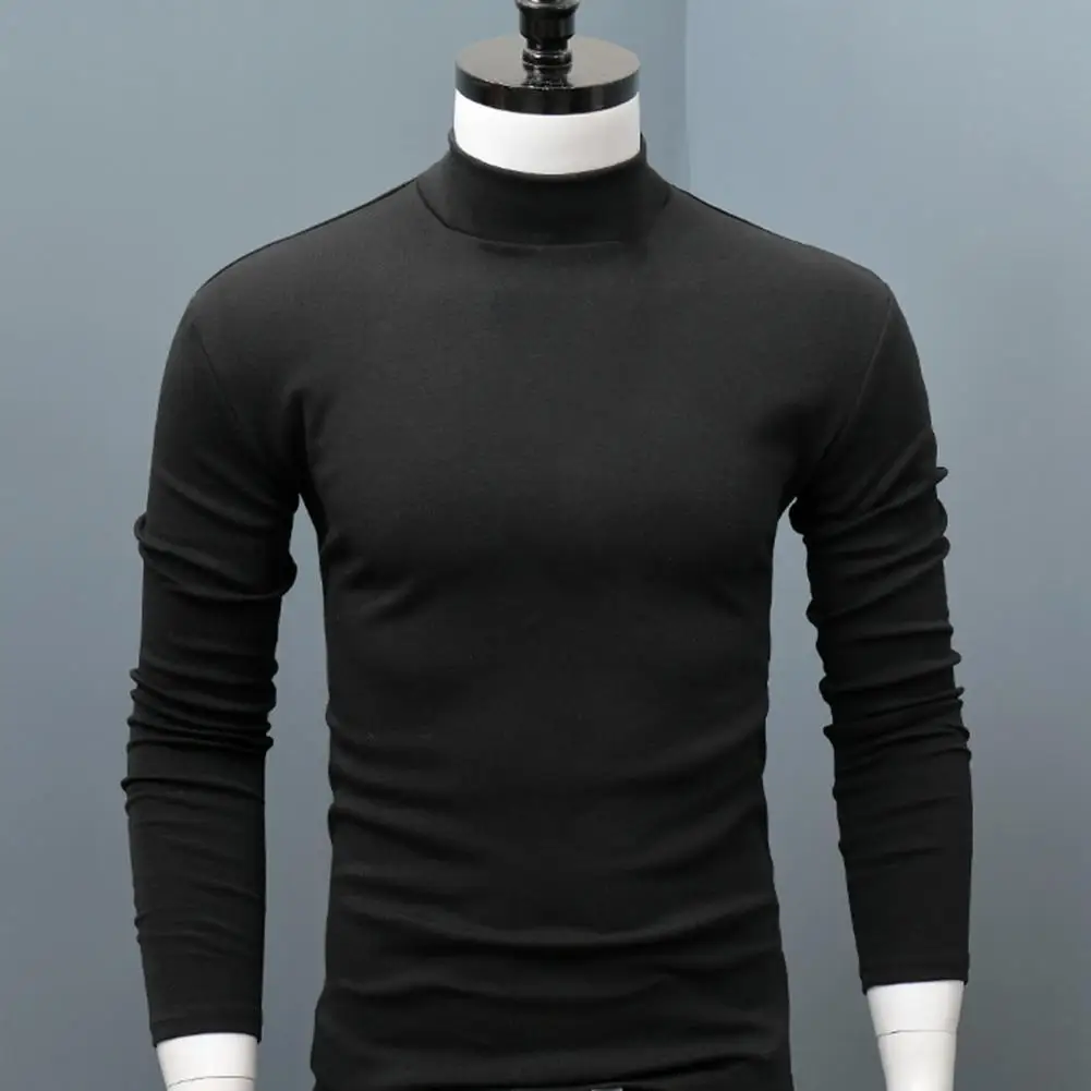 

Men Shirt Long Sleeve Casual Skin-friendly All Match Long Sleeve Base Shirt Autumn Top for Home