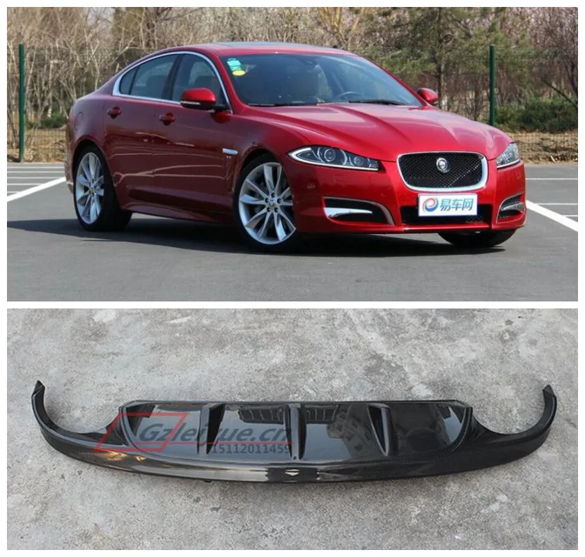 Карбоновое волокно заднего багажника для губ бампер Защита выхлопного отверстия