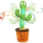 Милая говорящая игрушка, танцевальная кукла кактус, говорящая звуковая запись, повторная игрушка Kawaii, кактус, игрушки для детей, обучающая игрушка, подарок