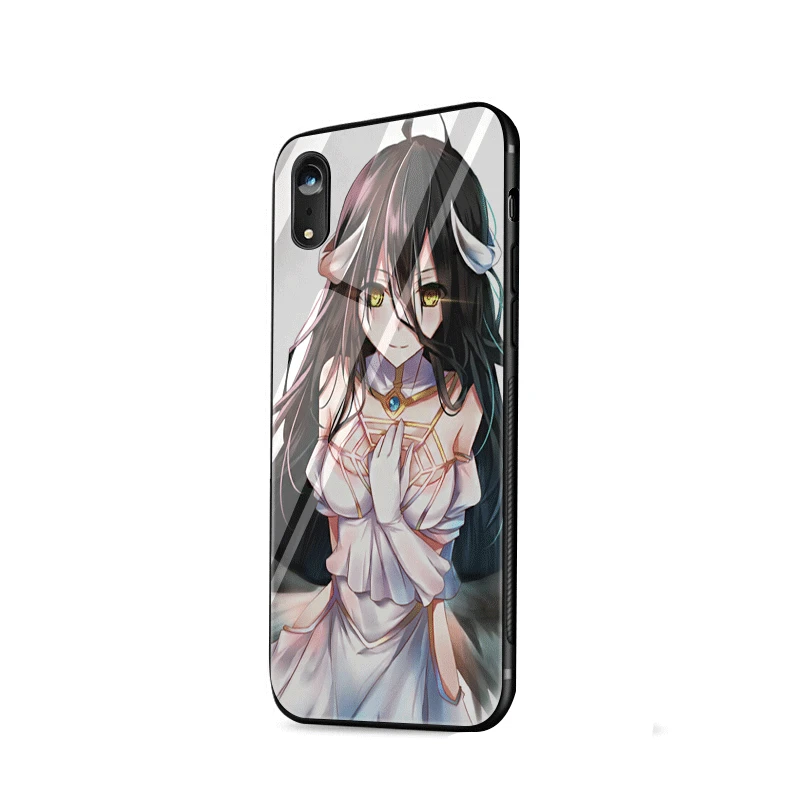 G5 Стеклянный чехол для телефона из ТПУ стекла для Apple iPhone 5 5S SE 6 6S 7 8 Plus XR X XS Max albedo Overlord - Цвет: G5