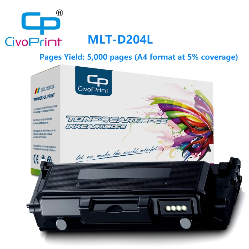 

Совместимый с civoprint тонер-картридж MLT-D204L ML D204L 204 для Samsung SL-M3325/M3375FD/M3825D/M3875/M4025/M4075 с чипом