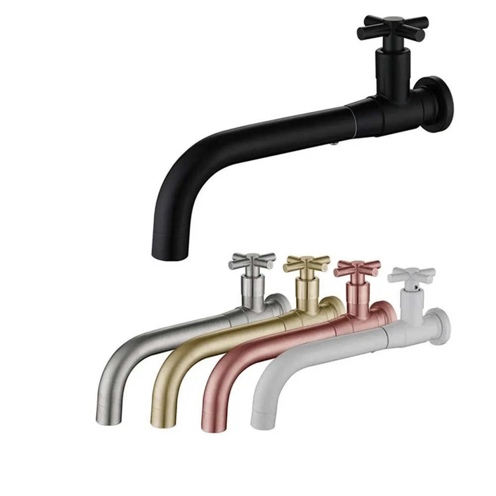 

Kitchen Sink Faucet Wall Mount Basin Faucet Outdoor Garden Spout Mop Pool Tap Wall Mounted Ceramic Valve 304 Stainless Steel New