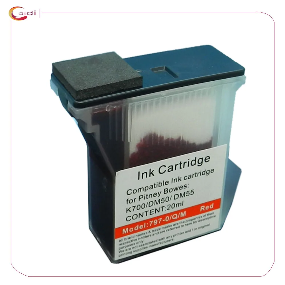 Красный совместимый флуоресцентный 797-0 почтовый метр чернила для Питни Bowes K700