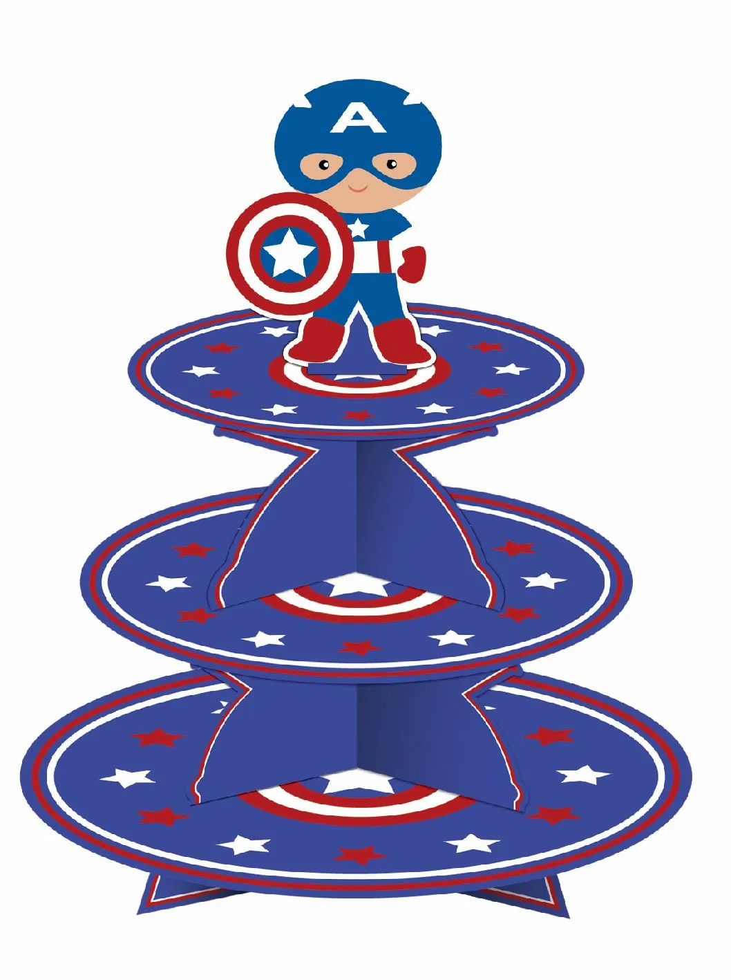 Бумажная Складная подставка для торта в виде Мстителей | Дом и сад