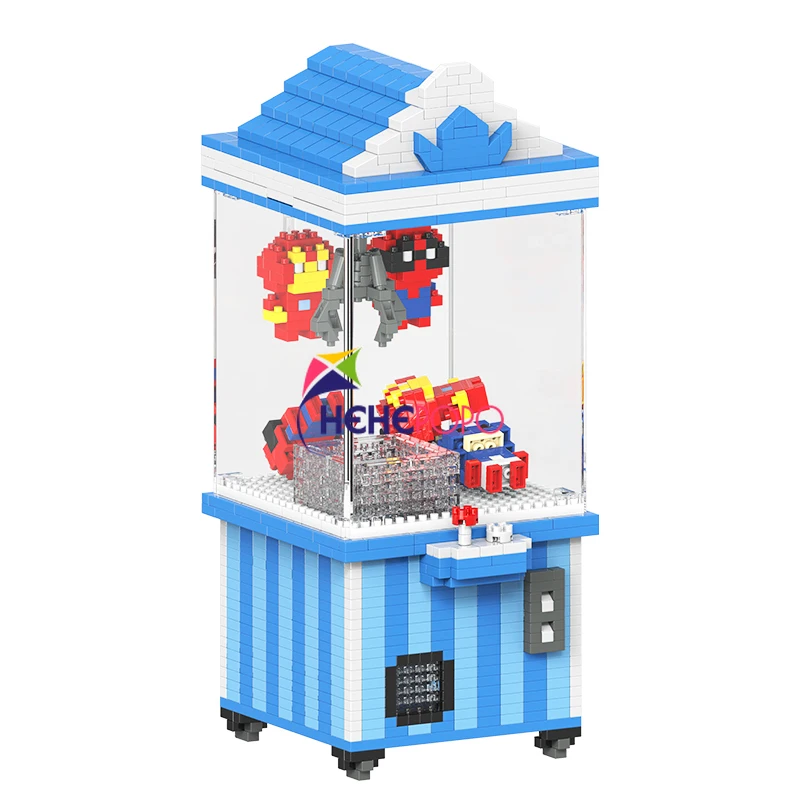 

1600+pcs 9064 Small Diamonds Building Blocks Adult Puzzle Toys Hero Pocket Monster Doll Machine Gifts for Children